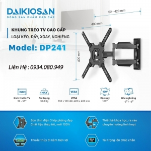 Giá treo TiVi góc xoay Daikiosan DP241